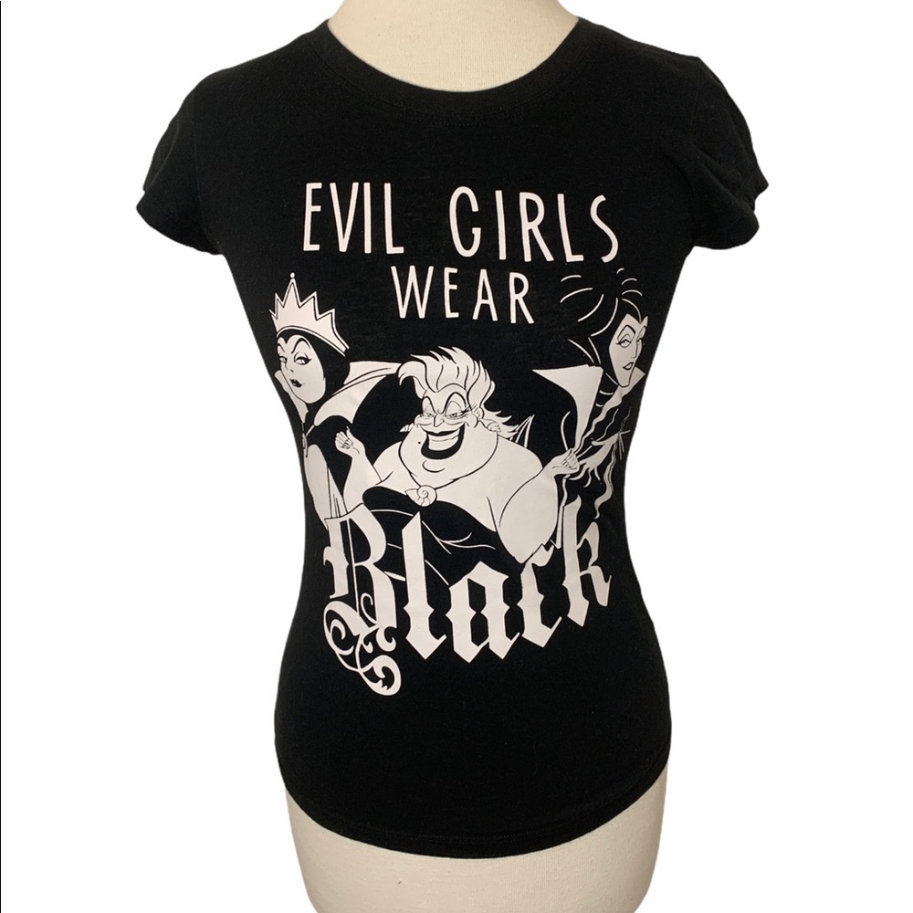 Disney Evil Girls Wear Black Group Shot  Sz Sm 3/5